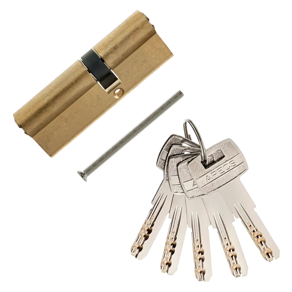 Цилиндр Apecs SM-85, 35х50 мм, ключ/ключ, цвет золотой STLM-2038415 - Вид №1