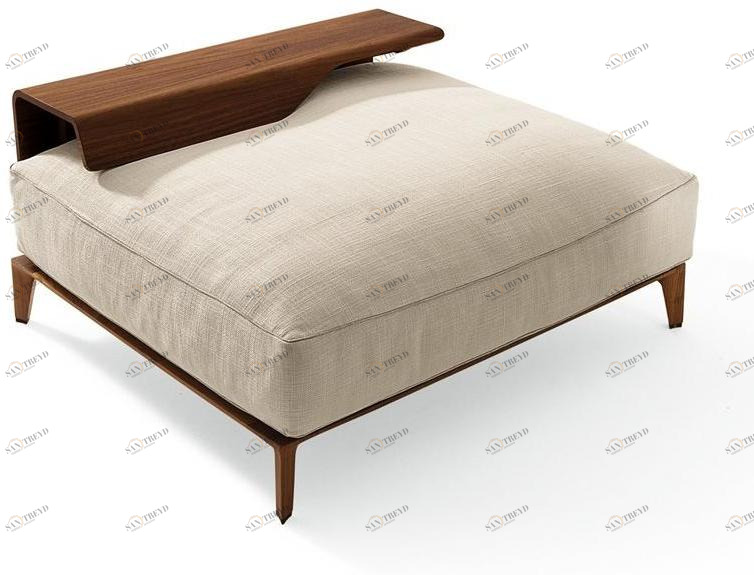 Giorgetti Квадратный пуф из ткани Aton sun-id-1486239