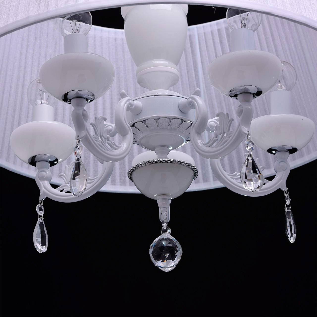 Подвесная люстра MW-LIGHT Селена 482011305 MW-LIGHT ДИЗАЙНЕРСКИЕ, СЕЛЕНА 185528 Белый  - Вид №1