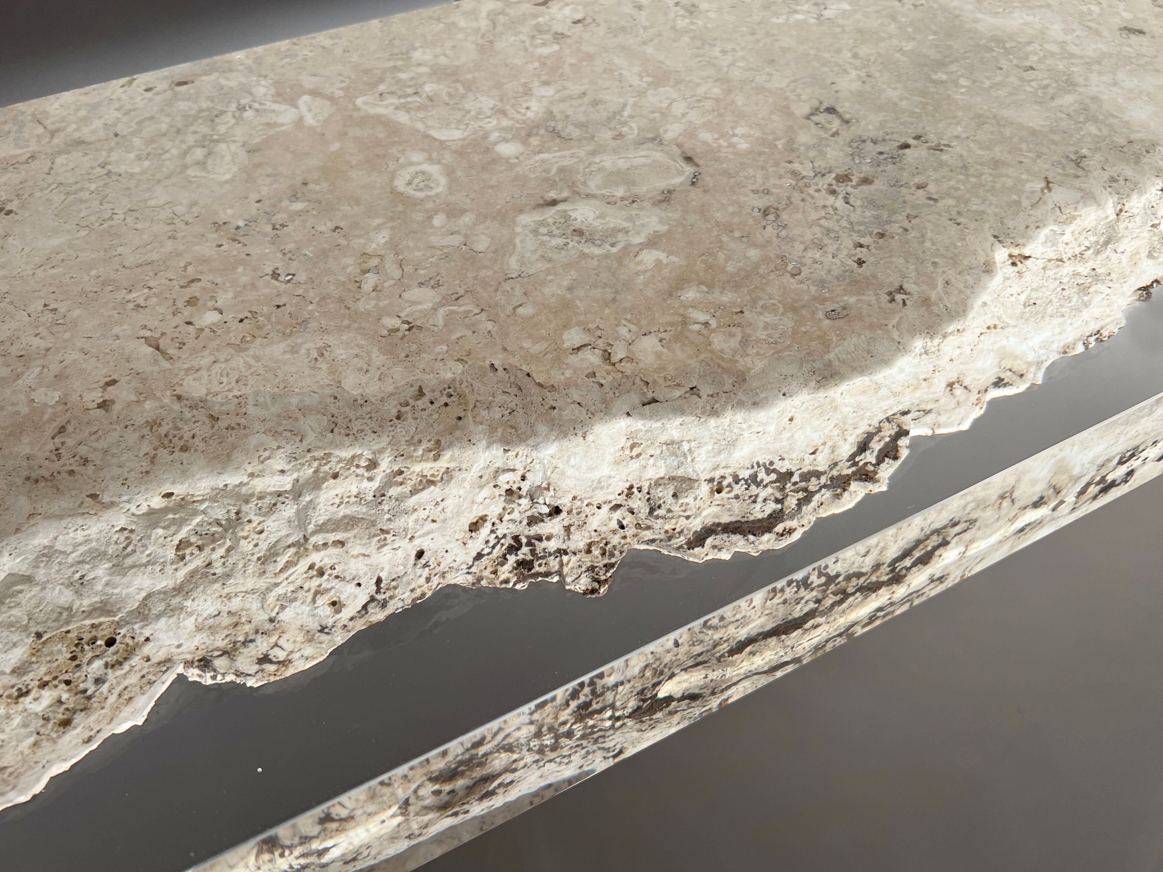 Прямоугольная консоль из травертина от Rapolano alcarol Bedrock ARCH-00045116 - Вид №17