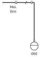 ONOK Lighting Светодиодный подвесной светильник на кабелях Balo sun-id-1425148 - Вид №12