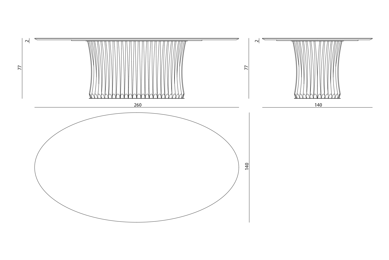 Panarea Обеденный стол Visionnaire  - Вид №4