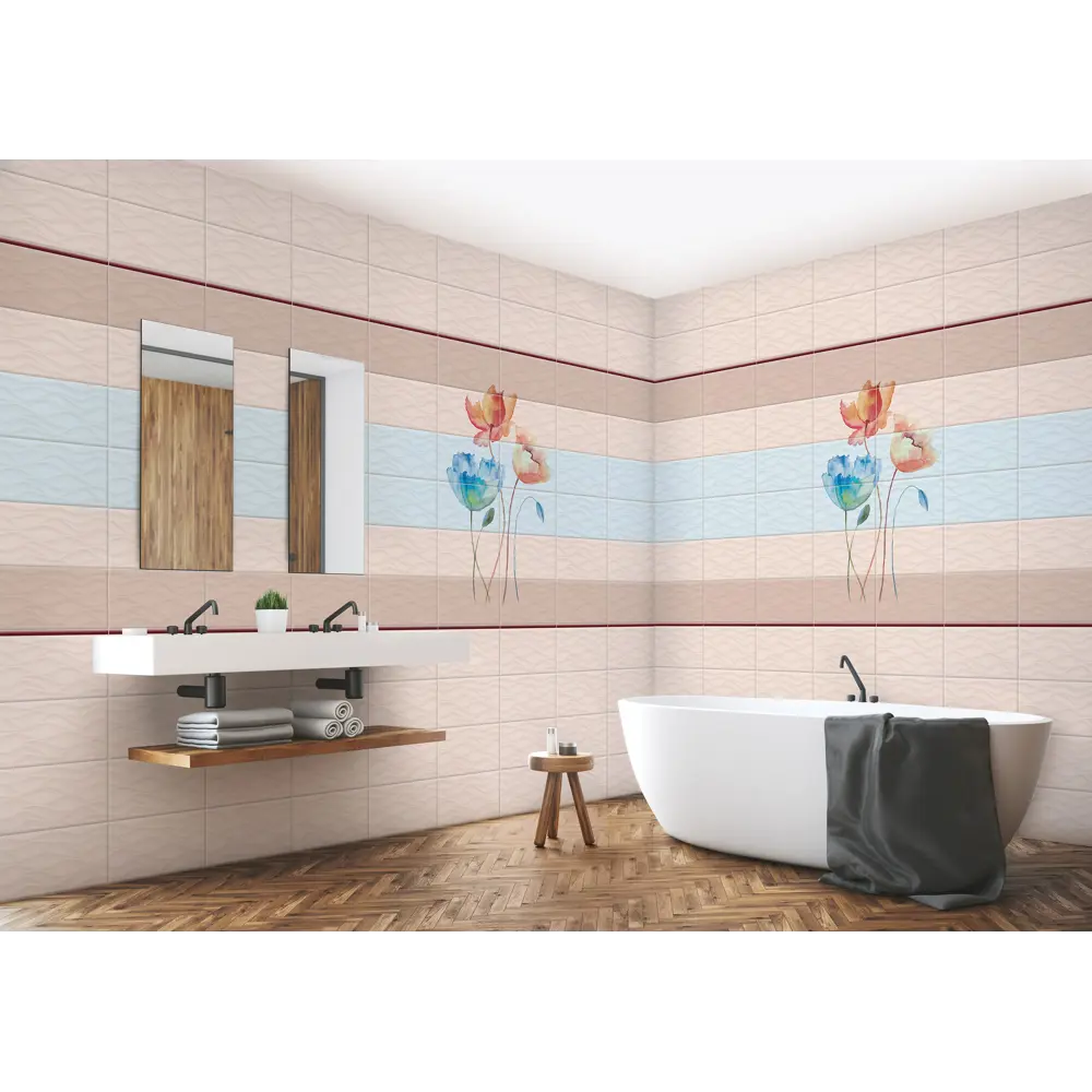 Панель ПВХ Акварель Фон 8 мм 2700х375 мм 1.01 м² VENTA STLM-2174184 - Вид №4