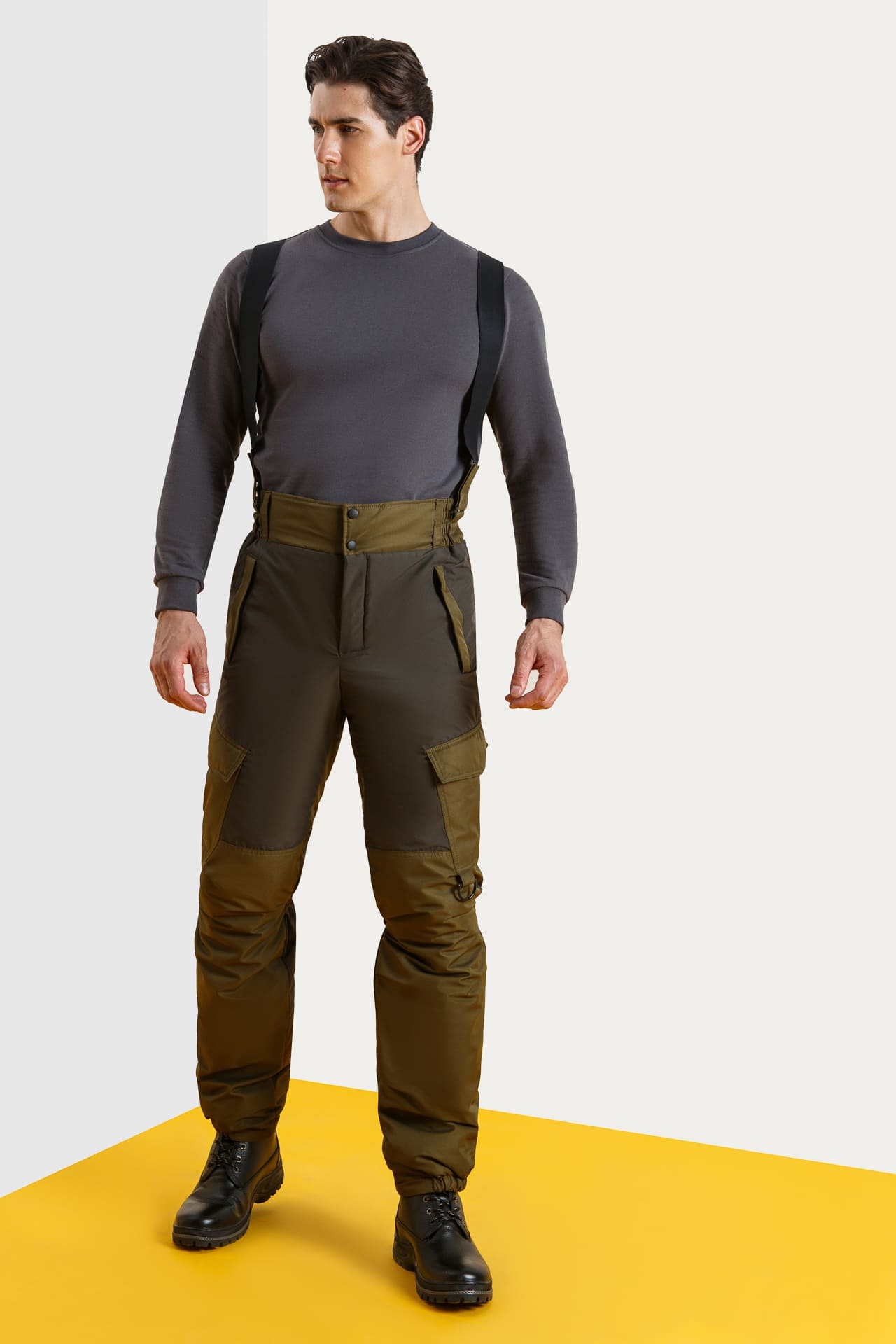 63935 Костюм  зимний хаки West Fishing  Зимняя спецодежда Santreyd  - Вид №10