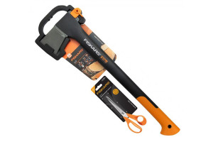 15624755 Промонабор : топор-колун Х17 + ножницы Classic 1023885 Fiskars