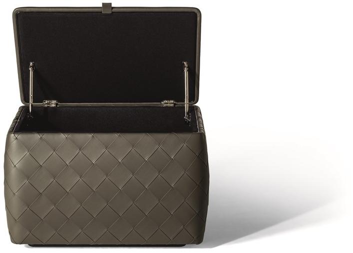 Poltrona Frau Прямоугольный пуф-контейнер из кожи La collezione - mobili e complementi sun-id-1475932 - Вид №2