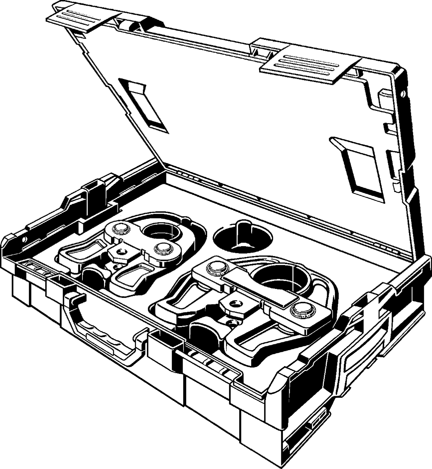 693 749 Модель 2299.91 Трубопроводные системы  Системные пресс-инструменты  Системные пресс-клещи PT2  Металлические пресс-системы Santreyd  - Вид №1