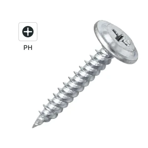 Саморезы по металлу DILWIS с пресс-шайбой острые оцинкованные 4.2x25 мм 1 кг