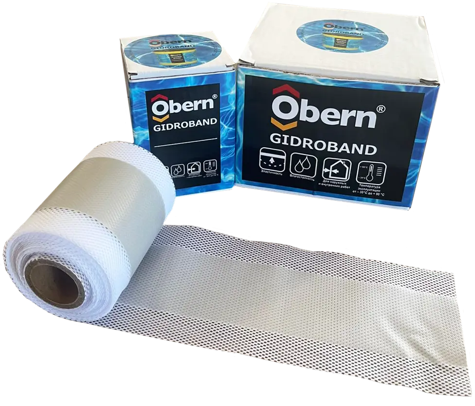 91592204 Гидроизоляционная лента Obern Gidroband 120мм х 50м серый STLM-1016060