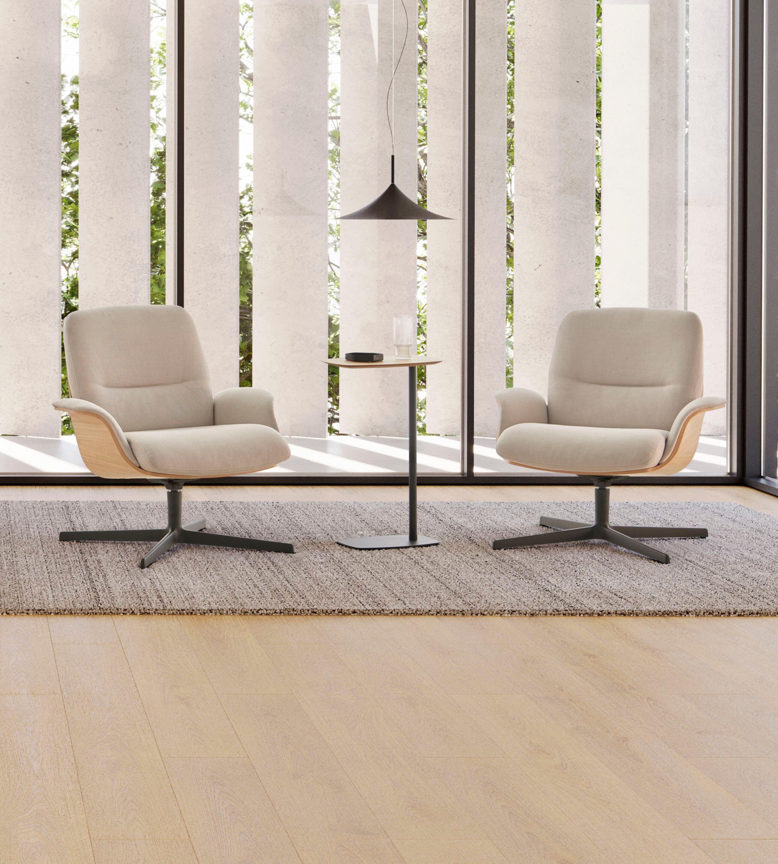 Тканевое вращающееся кресло с подголовником INCLASS Rever ARCH-00001718 - Вид №1