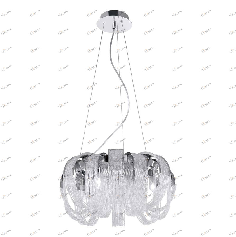 Подвесная люстра Crystal Lux Heat SP8 Crystal CRYSTAL LUX ДИЗАЙНЕРСКИЕ, HEAT CRYSTAL 056911 Хром 