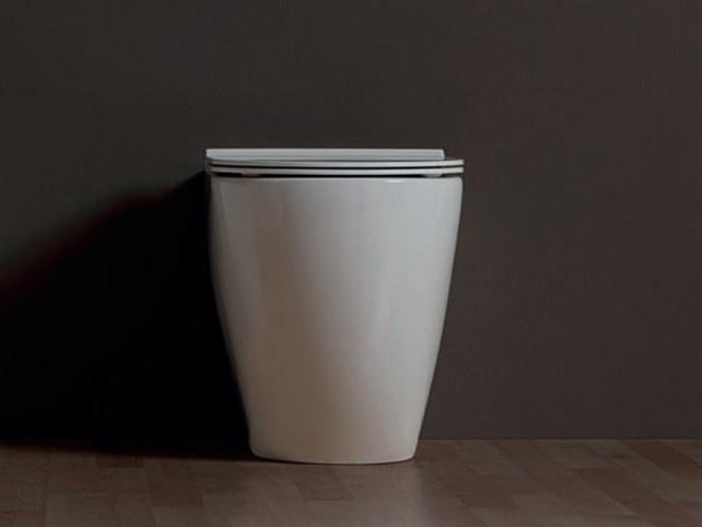 22240101,22240101tr Приставной унитаз напольный Белый Alice Ceramica Form Италия - Вид №6