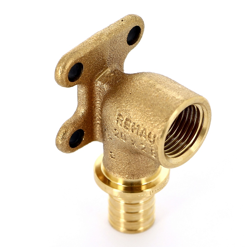 Водорозетка надвижная В латунная REHAU 20 x 1/2" бронза, квадратный фланец, RAUTITAN RX 366111