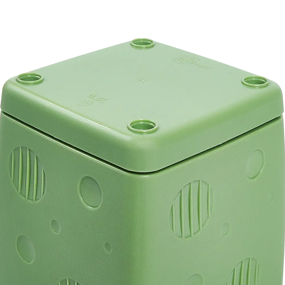Горшок цветочный Engreen Microcosm 10.3x10.3x10.4 см v0.8 л пластик зеленый INGREEN STLM-2049550 - Вид №3