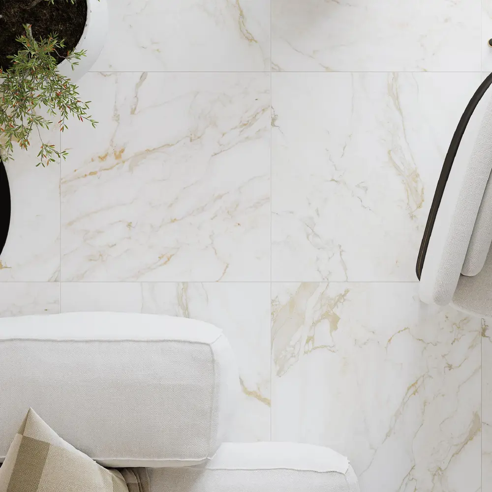 Santreyd Керамогранит Calacatta Oro 60×60 см в бежевых тонах 83715782 STLM-0043683