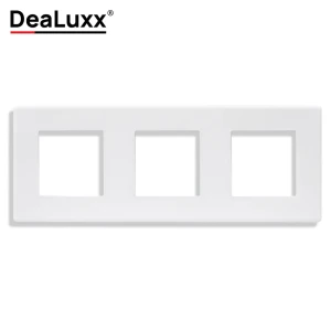 91710578 Рамка для розеток и выключателей Dealuxx 3 поста цвет белый STLM-1119462
