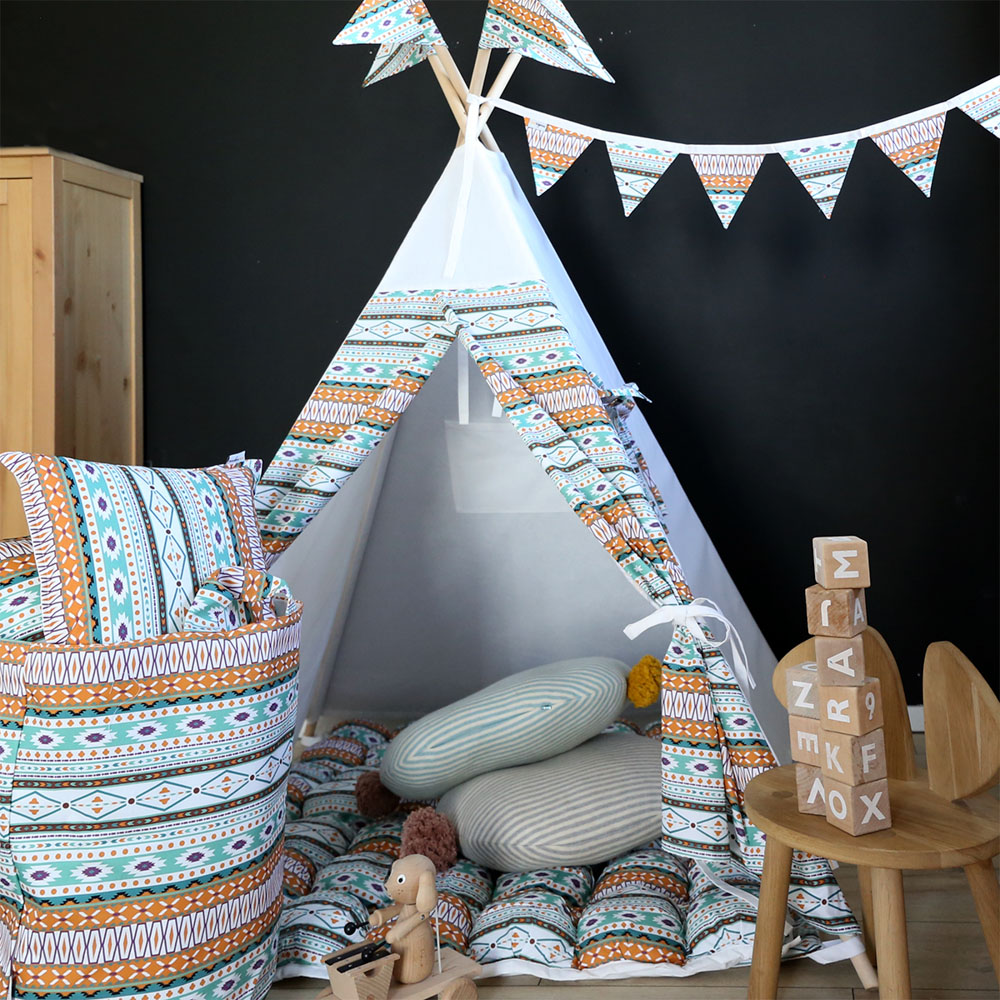 Подушка Aztec 40 х 40 см VAMVIGVAM AZTEC 281800 Оранжевый;голубой Santreyd - Вид №8