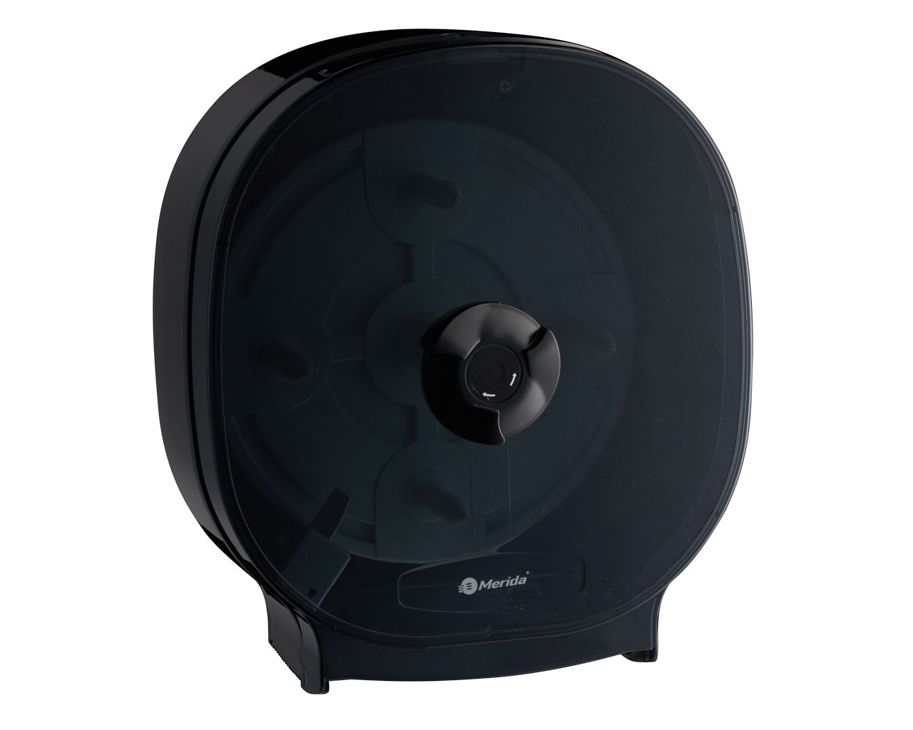 BEC302 Контейнер для четырех рулонов туалетной бумаги без сердцевины ONE, пластик АБС, черный Merida 