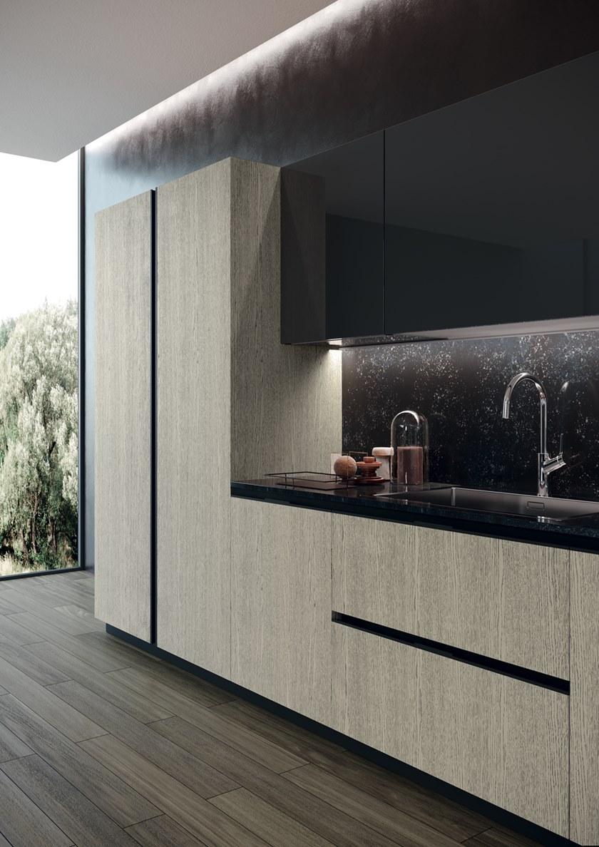 Febal Casa Линейная кухня со встроенными ручками sun-id-1355901 - Вид №2