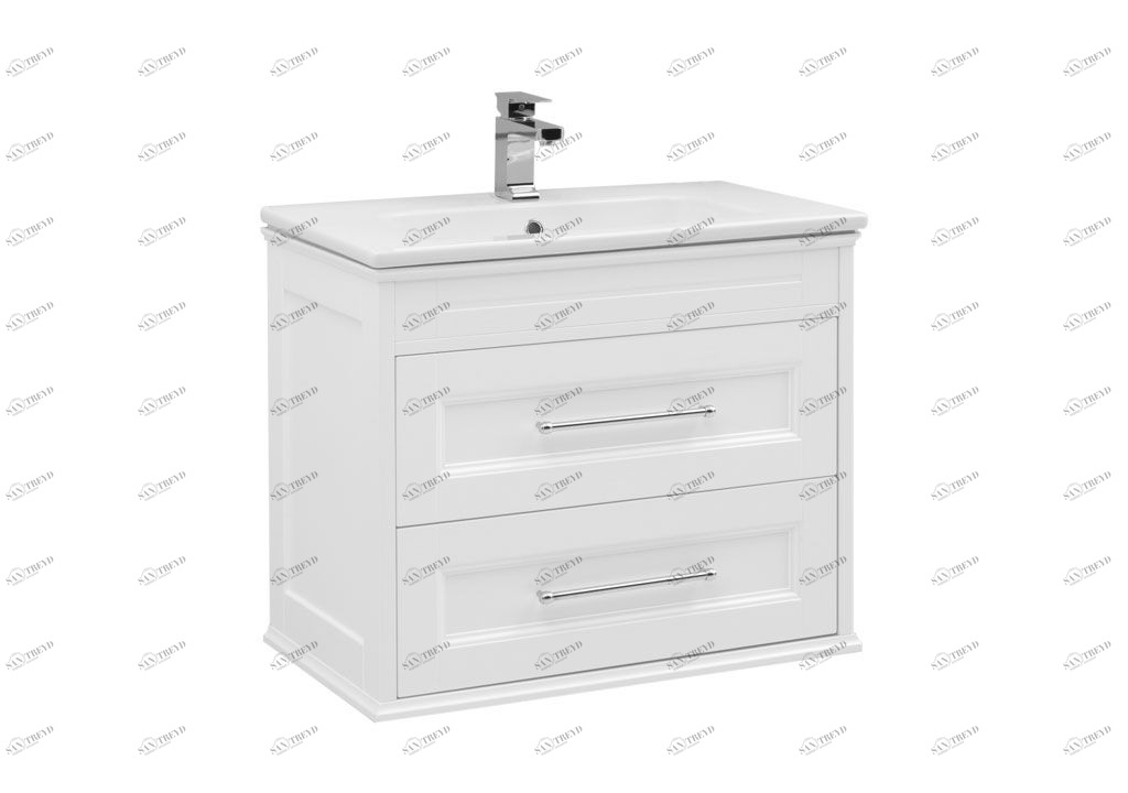 Тумба под раковину Aquanet Бостон 80 белый 00196957