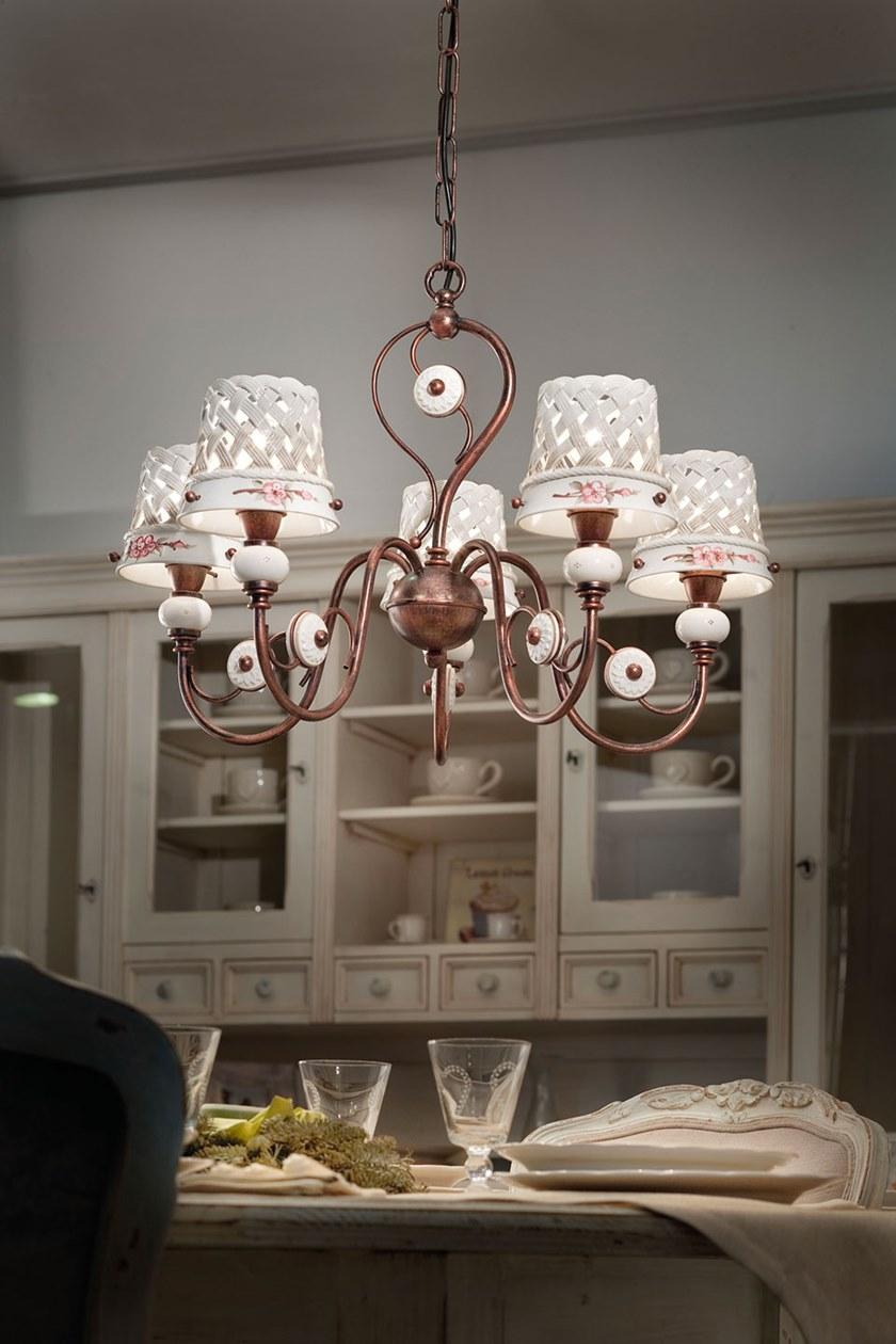 FERROLUCE Керамическая люстра Verona C1225/5 - Вид №1