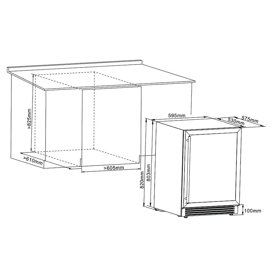 8128852 Винный шкаф Cellar Private CP043-2T серебристый STDN-0124916 - Вид №2