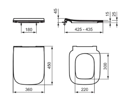 Сиденье для унитаза Ideal Standard i. life B ARCH-00022320 - Вид №3
