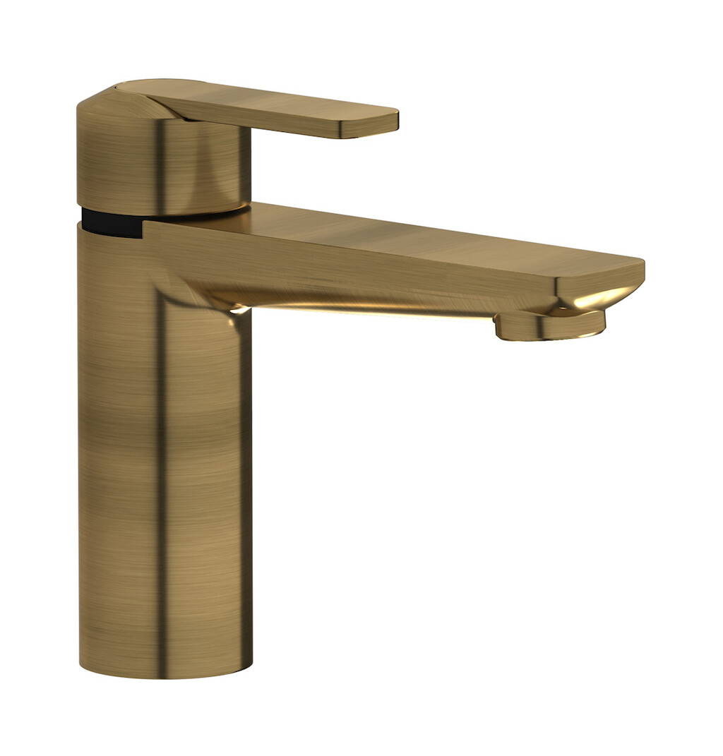 Смеситель для раковины на 1 отверстие в комплекте с донным клапаном WE ARE IB c6200mb Modern Bronze C-67