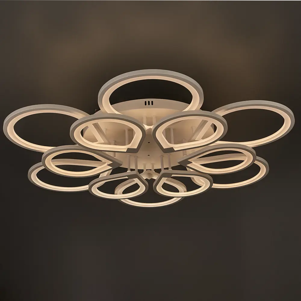 Люстра потолочная Семь огней SF7099/12C-WT LED 372 Вт регулируемый белый свет цвет белый STLM-2198504 - Вид №3