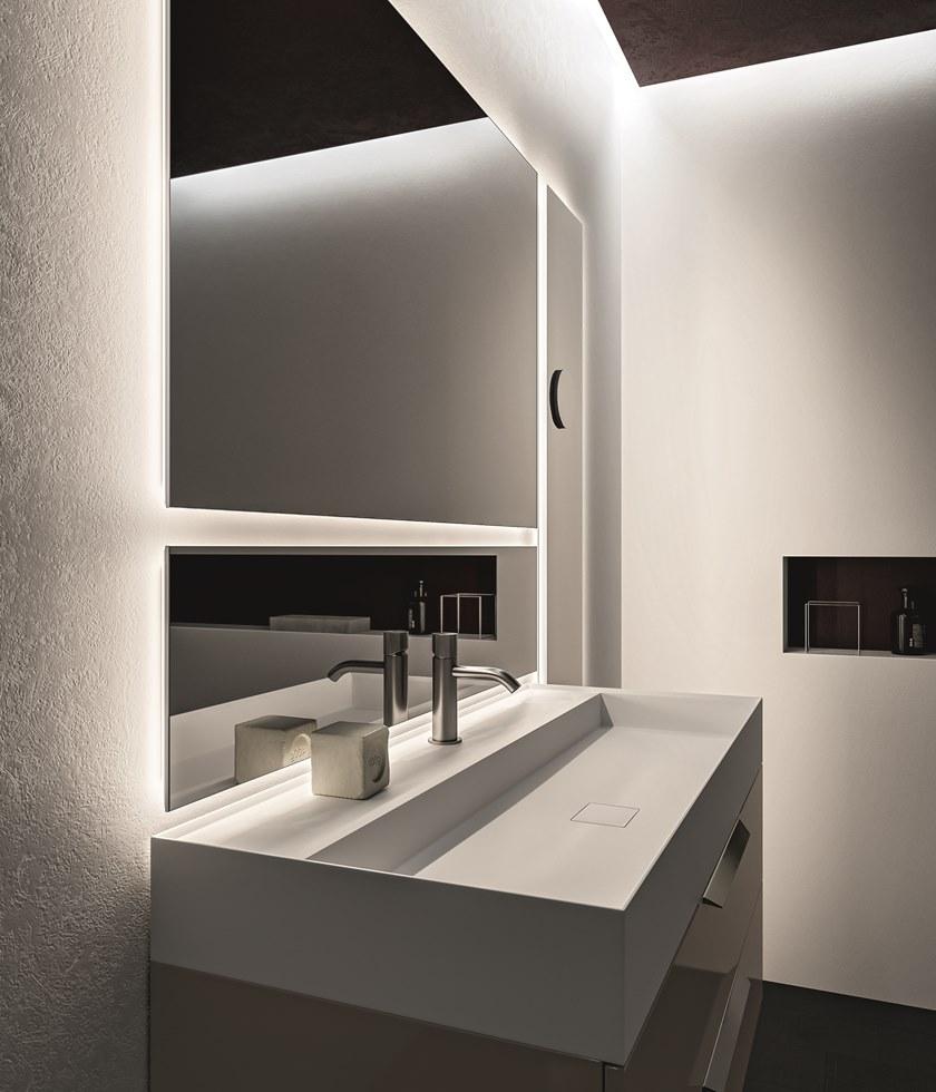 Cerasa Тумба под умывальник, лакированная, с зеркалом Nerolab sun-id-1463200 - Вид №1