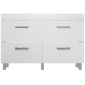 Тумба под раковину напольная Hilton 125 см цвет белый