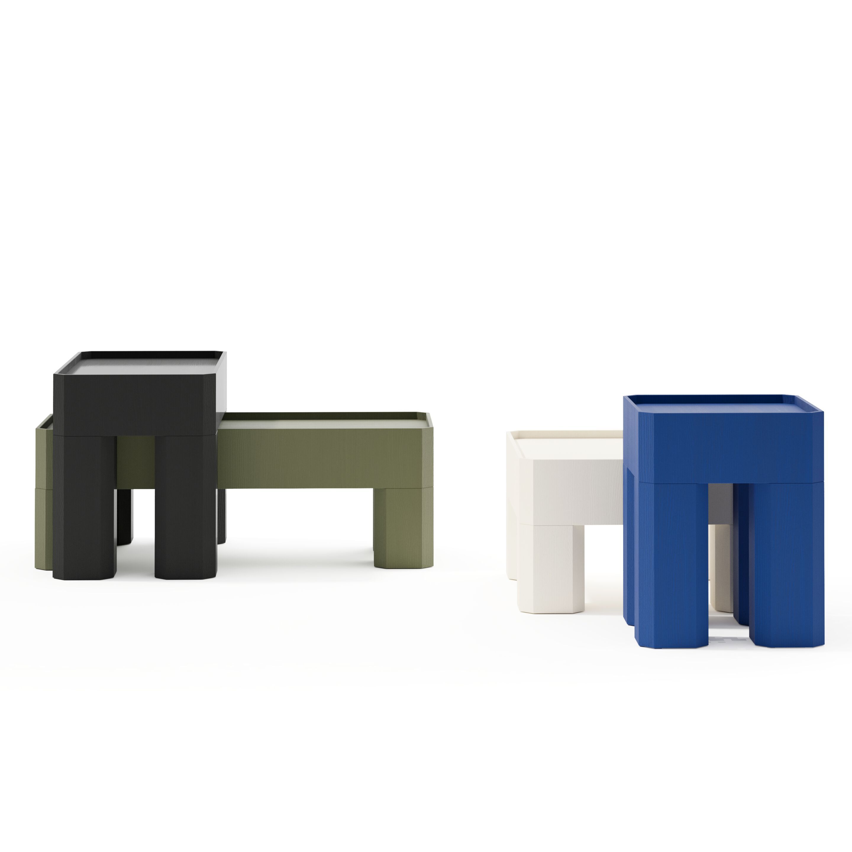 Деревянный квадратный низкий журнальный столик Joyf блок ARCH-00017003 - Вид №6