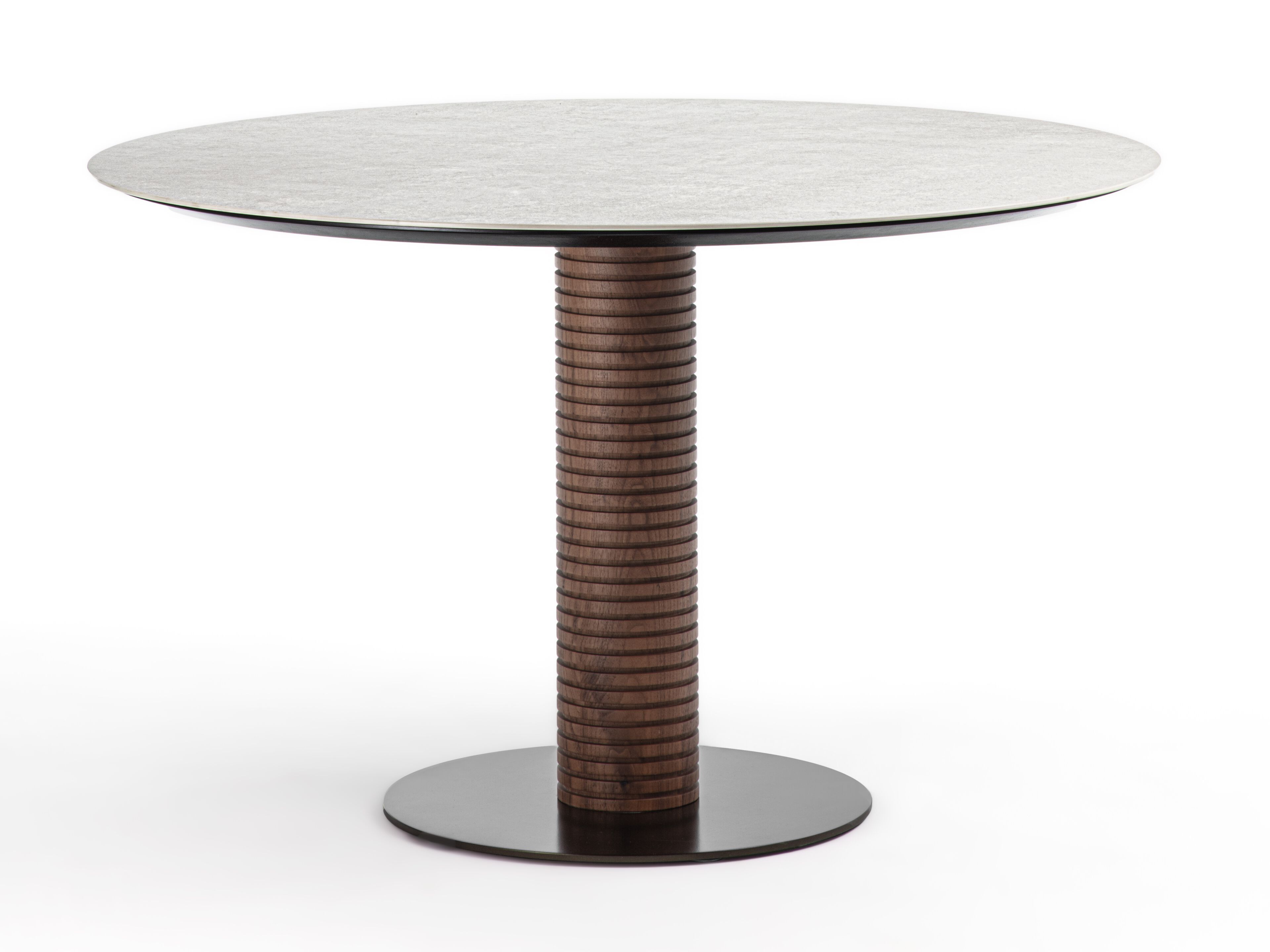 Круглый обеденный стол из грецкого ореха Porada Soul ARCH-00067279