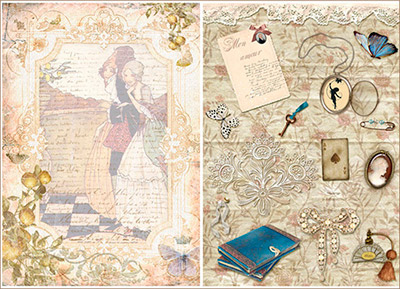 01147 Декупажная карта 30.8 x 44 см "Любовное письмо" Чип-Арт 