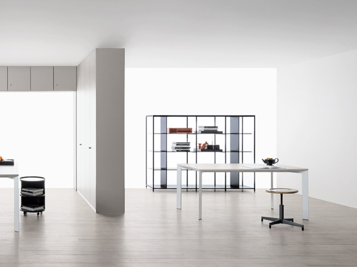 Прессованный алюминиевый высокий дневной офисный книжный шкаф Citterio FRAME ARCH-00038849 - Вид №1