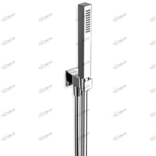 CRIPD655 Держатель для ручного душа с розеткой, ручной душ из АБС-пластика и гибкий шланг LONG LIFE Cristina Rubinetterie 