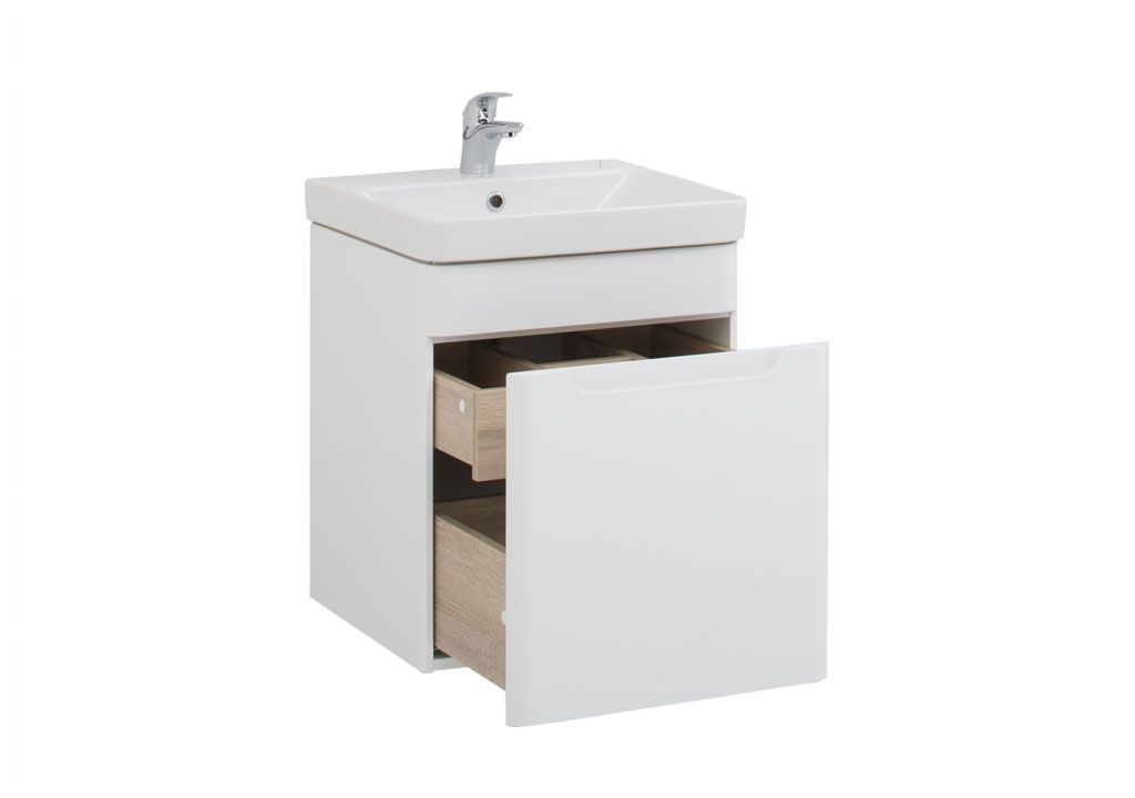 Тумба под раковину Aquanet София 50 белый sun-id-275444 - Вид №1