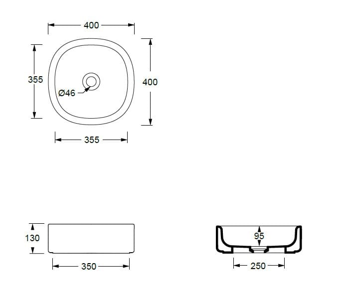 Керамическая раковина с одной столешницей Alice Ceramica Idilla ARCH-00009705 - Вид №3
