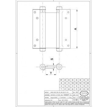 Маятниковая петля IBFM art.108BR 150 LK01-203