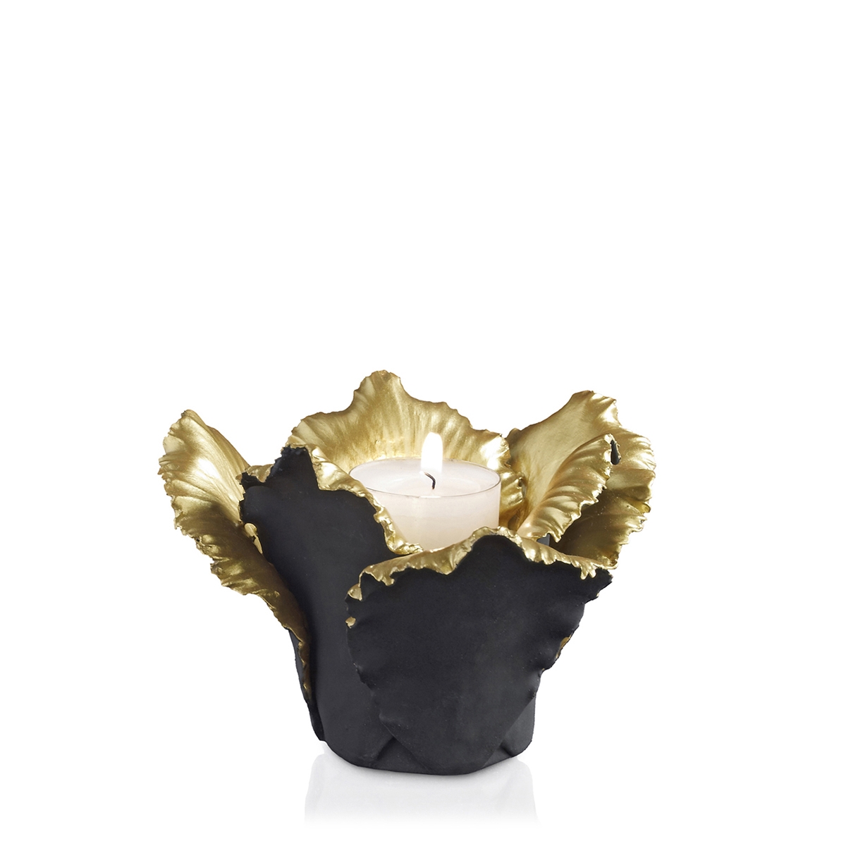 300051,18 ABHIKA ПОДСВЕЧНИК ТЮЛЬПАН WHITE/GOLD 300051.18 - Вид №4