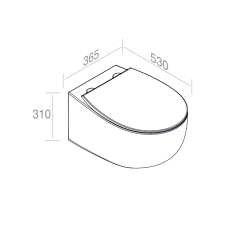 S555T0R0V6.131 Подвесной унитаз настенный Бежевый A. e T. Italia Dot Италия AeT ITALIA DOT 2.0 - Вид №4