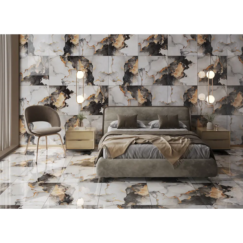 Concor Golden Sky — керамогранит золотой мрамор 60×60 см 89386038 STLM-1323819 - Вид №5
