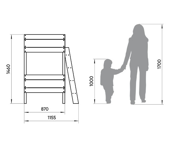 Кровать двухъярусная Home basic M 80х160 см белая ELLIPSE ELLIPSE HOME 351751 Белый Santreyd  - Вид №2