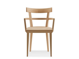 Стул из бука с подлокотниками