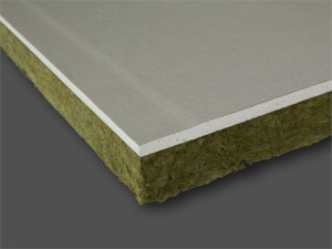 Теплоизоляционная плита из минеральной ваты и гипсокартона