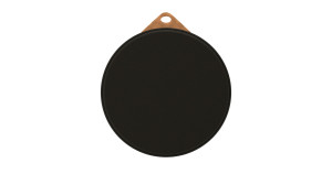 Кожаная круглая подушка