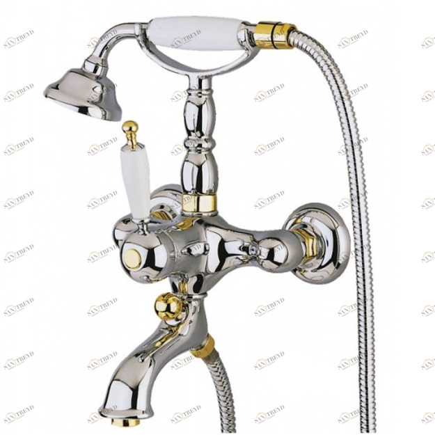 Смеситель MIGLIORE Oxford ML.OXF-6302.CRDO для ванны/душа - хром/золото ML.OXF-6302.BI.CRDO