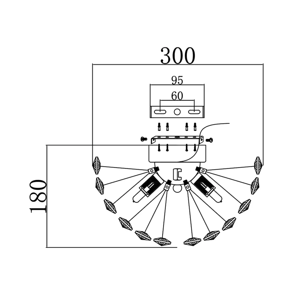 Светильник бра настенный Estares Nessa цвет золото STLM-2197466 - Вид №4