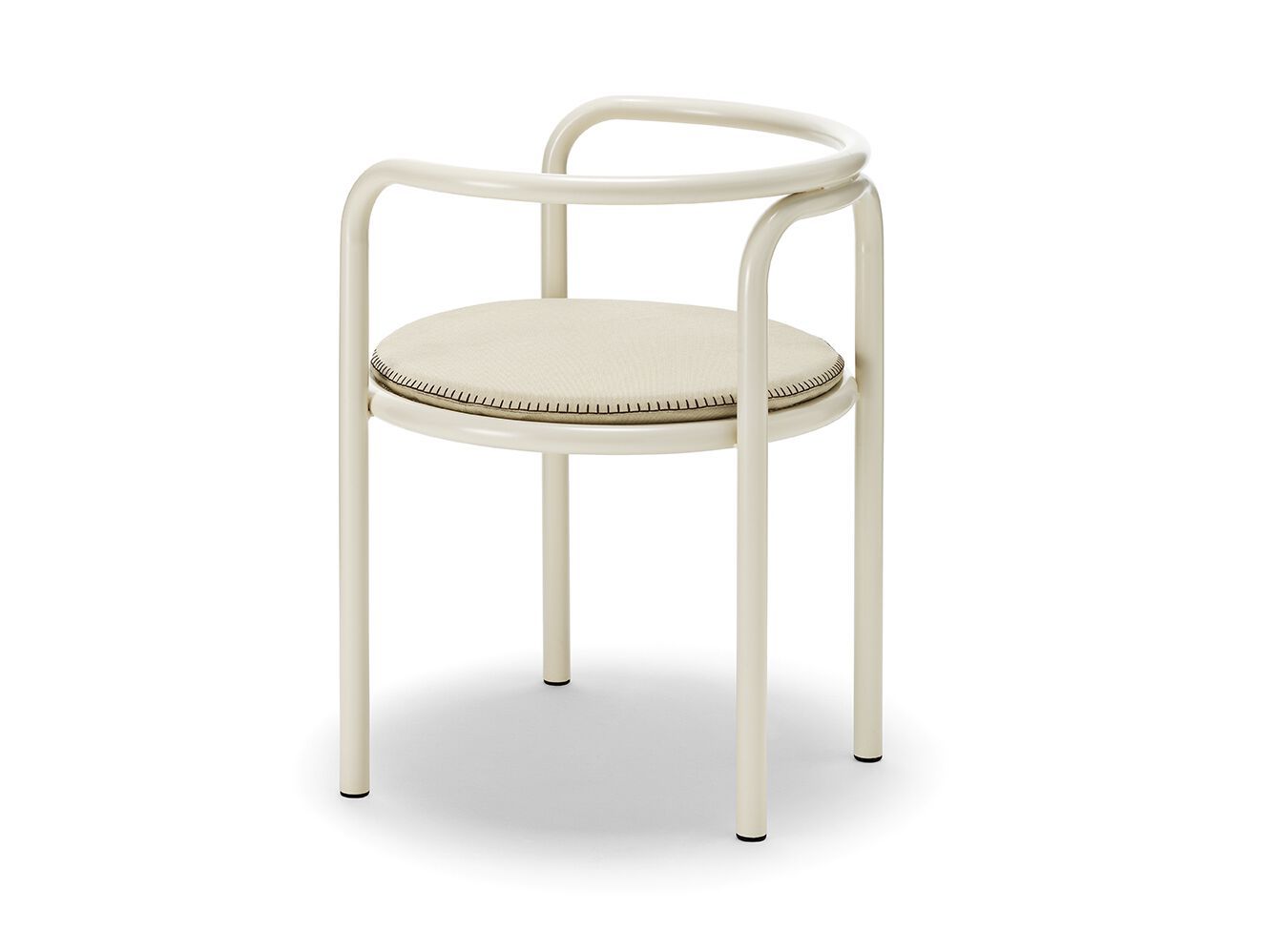 Стальной садовый стул с порошковым покрытием со встроенной подушкой Exteta Jacquemus + Exteta Special Re-Edition ARCH-00035051 - Вид №4