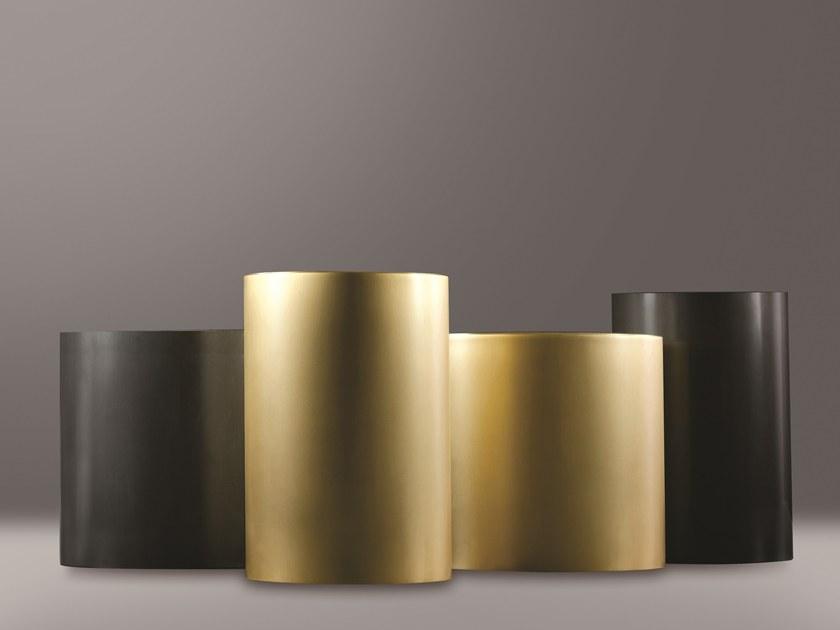 Promemoria Низкий круглый журнальный столик из бронзы для гостиной sun-id-1429217 - Вид №1